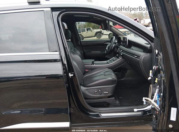 KM8R74GE3PU544082 2023 HYUNDAI PALISADE Black წინა სალონის ხედი