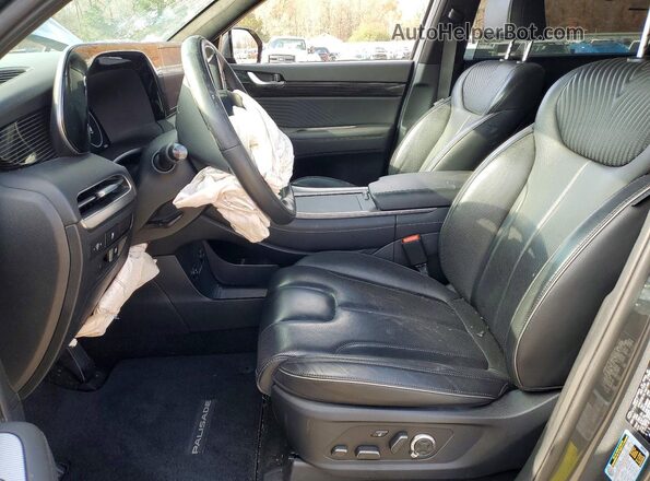 KM8R74GEXPU563292 2023 HYUNDAI PALISADE Gray წინა სალონის ხედი