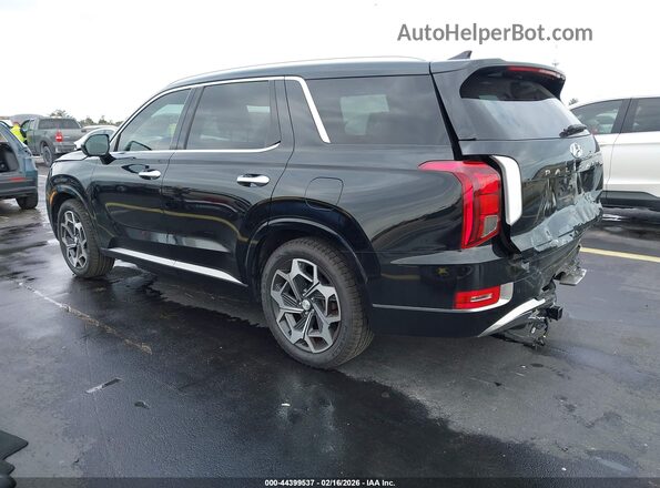 KM8R74HE6NU414874 2022 HYUNDAI PALISADE Black Հետևի ձախ