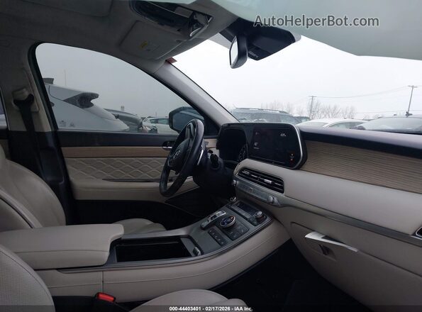 KM8R7DHEXNU362293 2022 HYUNDAI PALISADE Gray Widok wnętrza z przodu