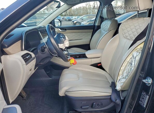 KM8R7DHEXNU417809 2022 HYUNDAI PALISADE Black Widok wnętrza z przodu