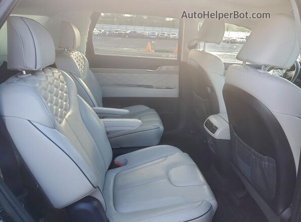 KM8R7DHEXNU417809 2022 HYUNDAI PALISADE Black Widok wnętrza z tyłu