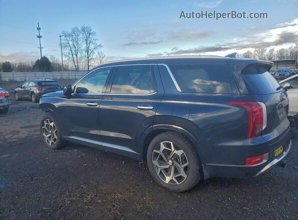 KM8R7DHEXNU417809 2022 HYUNDAI PALISADE Black Tył lewy