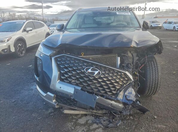 KM8R7DHEXNU417809 2022 HYUNDAI PALISADE Black Widok z przodu