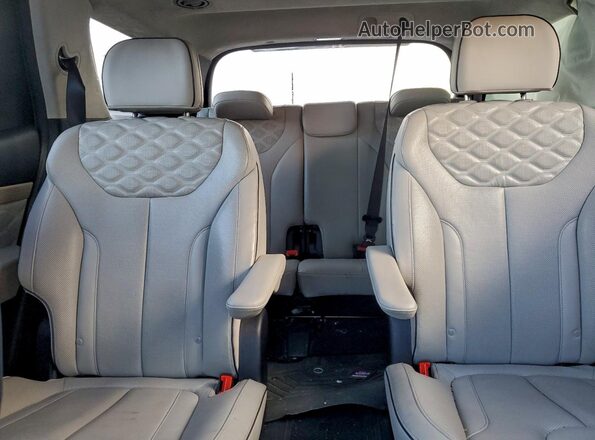 KM8R7DHEXNU417809 2022 HYUNDAI PALISADE Black Widok tylnych siedzeń
