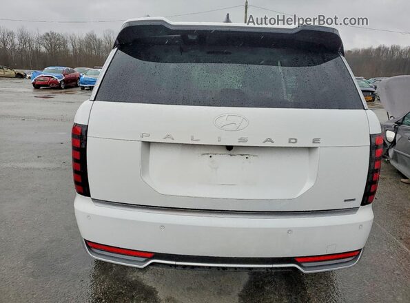 KM8RMES27TU042519 2026 HYUNDAI PALISADE White Հետևի տեսք