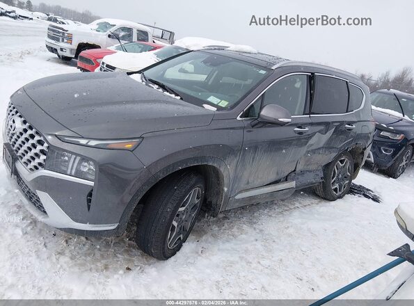 KM8S7DA25NU019232 2022 HYUNDAI SANTA FE PLUG-IN HYBRID Gray 