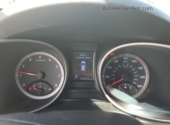 KM8SM4HF4GU133162 2016 HYUNDAI SANTA Белый Вид щитка приборов