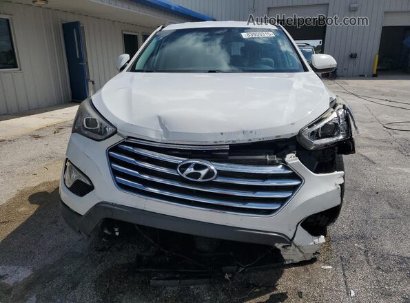 KM8SM4HF4GU133162 2016 HYUNDAI SANTA Белый Вид спереди