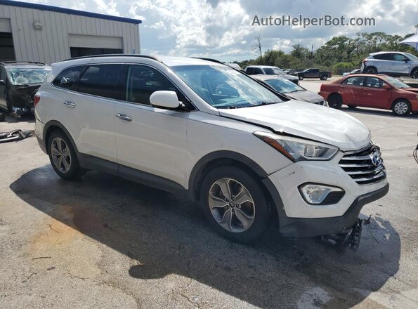 KM8SM4HF4GU133162 2016 HYUNDAI SANTA Белый Передняя правая четверть