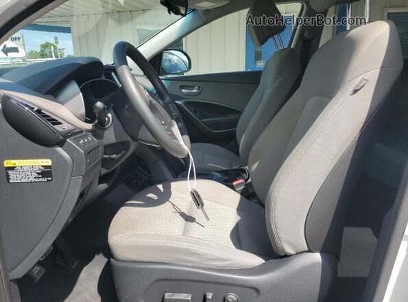 KM8SM4HF4GU133162 2016 HYUNDAI SANTA Белый Вид салона спереди