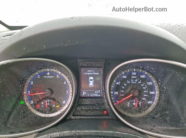 KM8SM4HF7GU134340 2016 HYUNDAI SANTA Silver Սարքավորումների վահանակի տեսք
