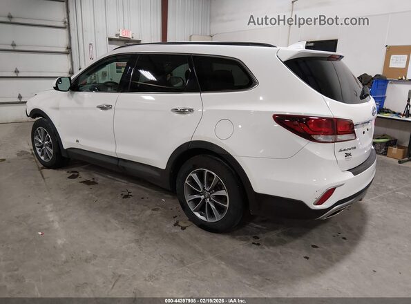 KM8SMDHF2JU285741 2018 HYUNDAI SANTA FE White Trasero izquierdo
