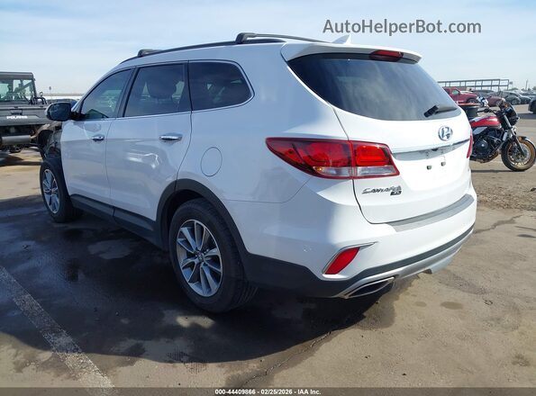 KM8SMDHF2KU307318 2019 HYUNDAI SANTA FE XL White უკანა მარცხენა