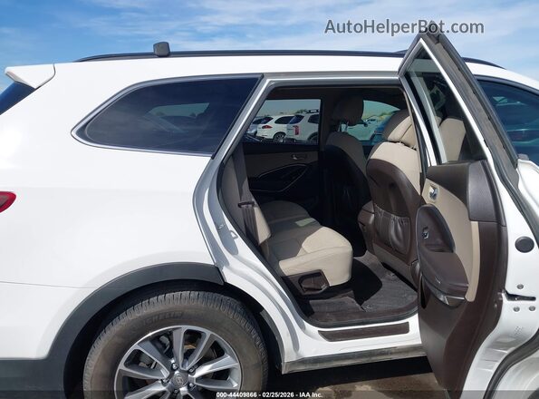 KM8SMDHF2KU307318 2019 HYUNDAI SANTA FE XL White VIN კოდის სტიკერის ხედი