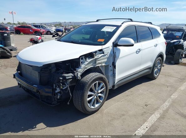 KM8SMDHF2KU307318 2019 HYUNDAI SANTA FE XL White წინა მარცხენა ხედი სამი მეოთხედიდან