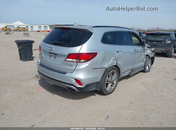 KM8SR4HF2KU309488 2019 HYUNDAI SANTA FE XL Silver Trasero derecho