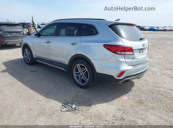 KM8SR4HF2KU309488 2019 HYUNDAI SANTA FE XL Silver Trasero izquierdo