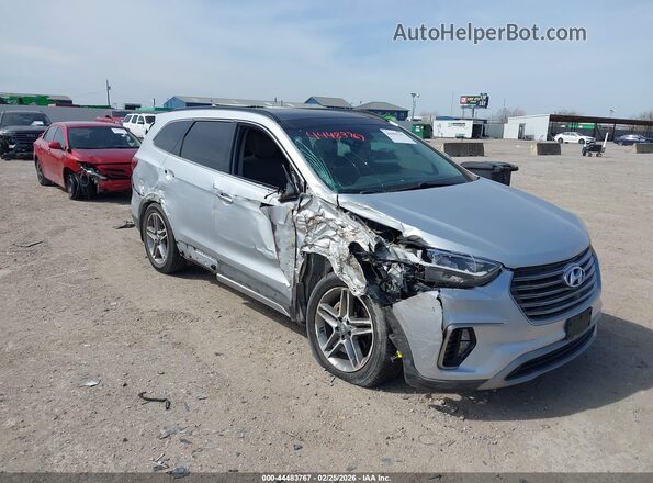 KM8SR4HF2KU309488 2019 HYUNDAI SANTA FE XL Silver Vista frontal