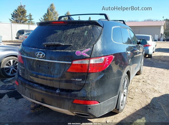 KM8SRDHF5GU139778 2016 HYUNDAI SANTA FE Black Հետևի աջ
