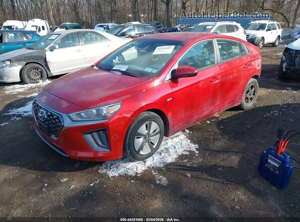 KMHC65LC0LU221248 2020 HYUNDAI IONIQ HYBRID Red წინა მარცხენა ხედი სამი მეოთხედიდან