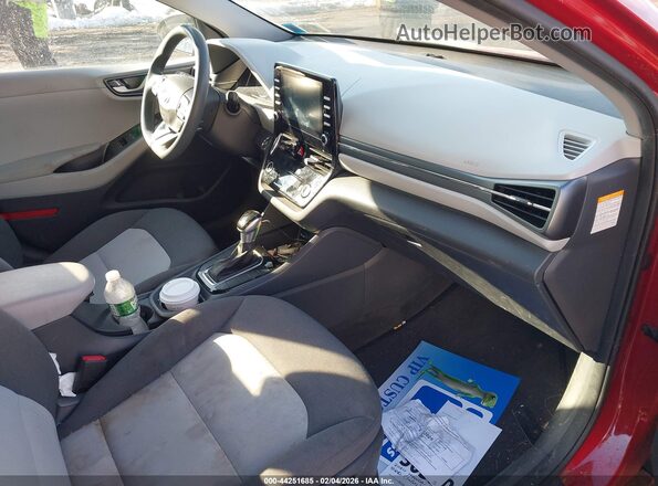 KMHC65LC0LU221248 2020 HYUNDAI IONIQ HYBRID Red წინა სალონის ხედი