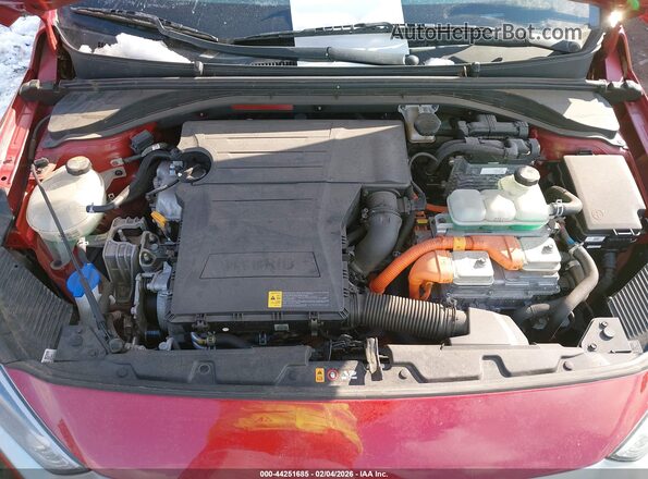 KMHC65LC0LU221248 2020 HYUNDAI IONIQ HYBRID Red უკანა ხედი