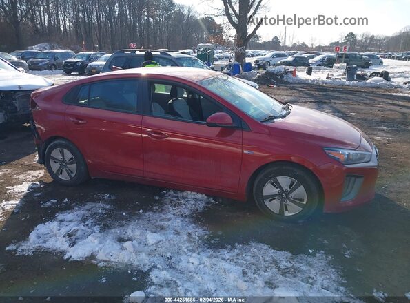 KMHC65LC0LU221248 2020 HYUNDAI IONIQ HYBRID Red უკანა სალონის ხედი