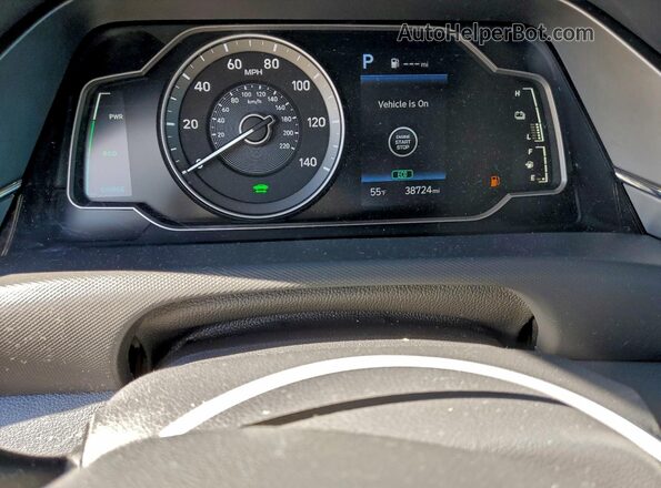 KMHC65LC0NU283073 2022 HYUNDAI IONIQ Black Instrument cluster view