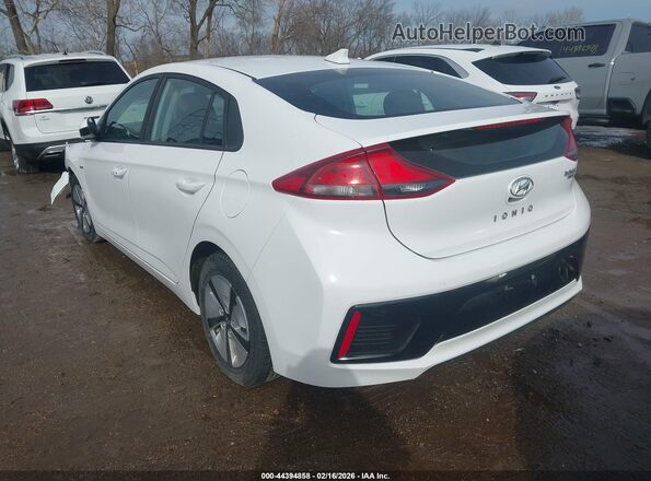 KMHC65LC8JU076229 2018 HYUNDAI IONIQ HYBRID White Հետևի ձախ