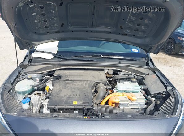 KMHC65LCXKU113637 2019 HYUNDAI IONIQ HYBRID Gray უკანა ხედი