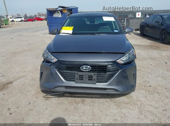 KMHC65LCXKU113637 2019 HYUNDAI IONIQ HYBRID Gray ხელსაწყოთა პანელის ხედი