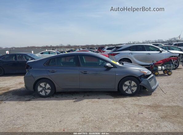 KMHC65LCXKU113637 2019 HYUNDAI IONIQ HYBRID Gray უკანა სალონის ხედი