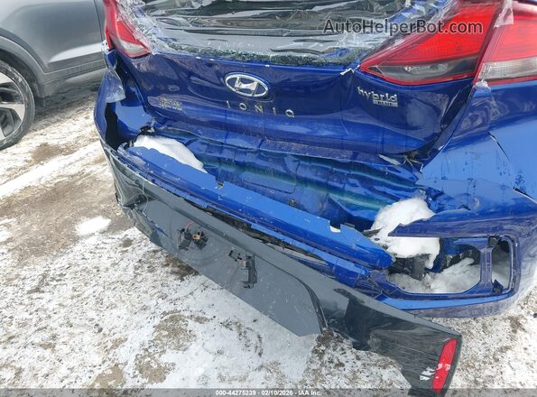 KMHC65LCXKU134374 2019 HYUNDAI IONIQ HYBRID Blue წინა ხედი