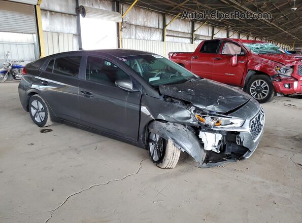 KMHC65LCXMU257997 2021 HYUNDAI IONIQ Серый Передняя правая четверть