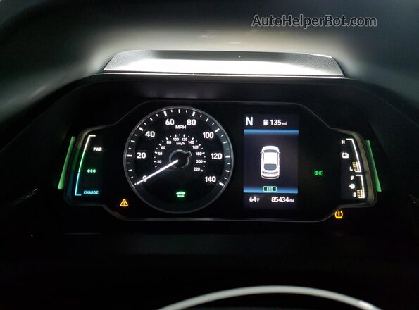 KMHC65LCXMU257997 2021 HYUNDAI IONIQ Серый Вид щитка приборов