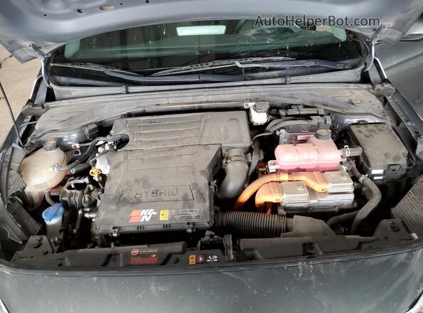 KMHC65LCXMU257997 2021 HYUNDAI IONIQ Серый Вид задней части салона