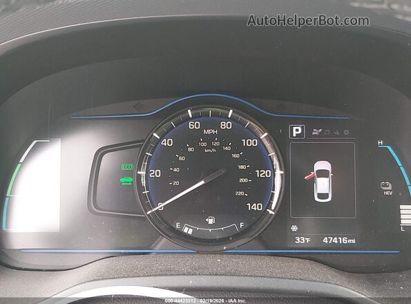 KMHC65LD8KU155068 2019 HYUNDAI IONIQ PLUG-IN HYBRID Gray Вид задніх сидінь