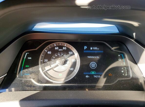 KMHC65LD8MU257103 2021 HYUNDAI IONIQ Charcoal Սարքավորումների վահանակի տեսք