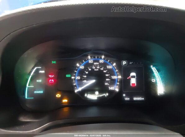 KMHC65LDXKU183941 2019 HYUNDAI IONIQ PLUG-IN HYBRID Синий Вид задних сидений
