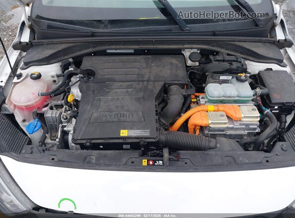 KMHC75LC1KU116973 2019 HYUNDAI IONIQ HYBRID White Widok z tyłu