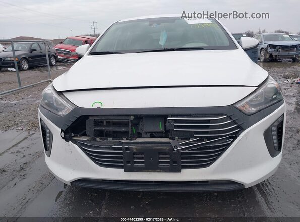 KMHC75LC1KU116973 2019 HYUNDAI IONIQ HYBRID White Widok zestawu wskaźników