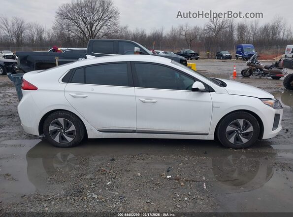 KMHC75LC1KU116973 2019 HYUNDAI IONIQ HYBRID White Widok wnętrza z tyłu