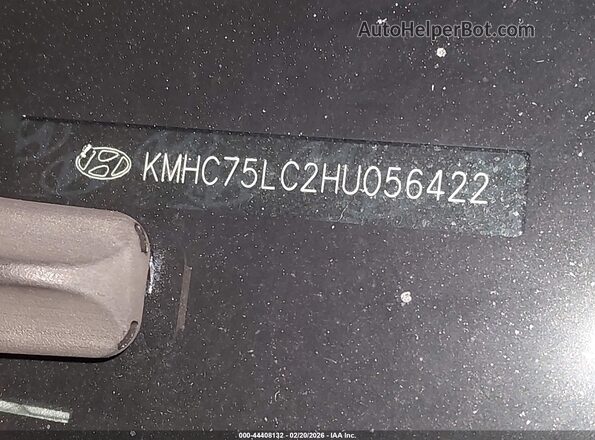 KMHC75LC2HU056422 2017 HYUNDAI IONIQ HYBRID Gray Widok komory silnika