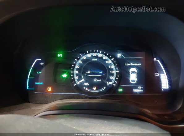 KMHC75LC2HU056422 2017 HYUNDAI IONIQ HYBRID Gray Widok tylnych siedzeń
