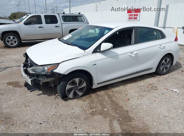 KMHC75LC4HU028072 2017 HYUNDAI IONIQ HYBRID White Vista tres cuartos delantera izquierda