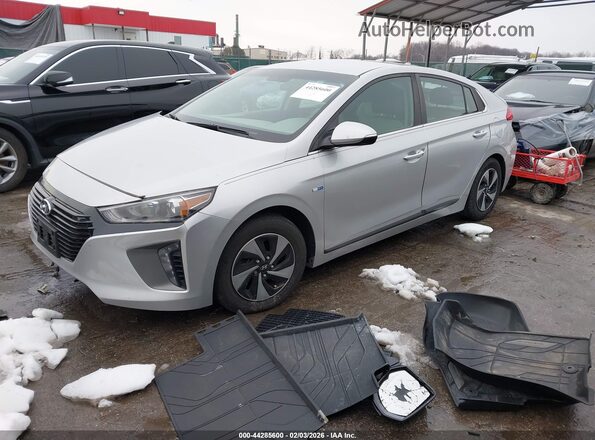 KMHC75LC4HU047902 2017 HYUNDAI IONIQ HYBRID White Vista tres cuartos delantera izquierda
