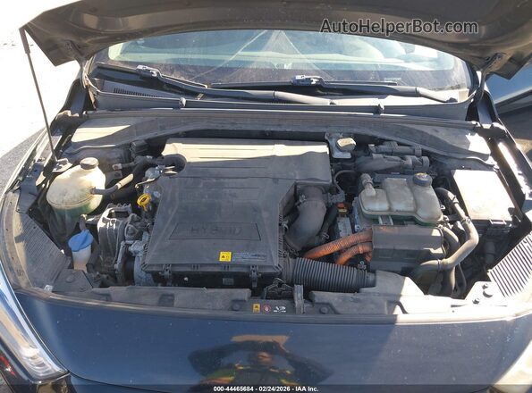 KMHC75LC5HU031577 2017 HYUNDAI IONIQ HYBRID Black Widok z tyłu