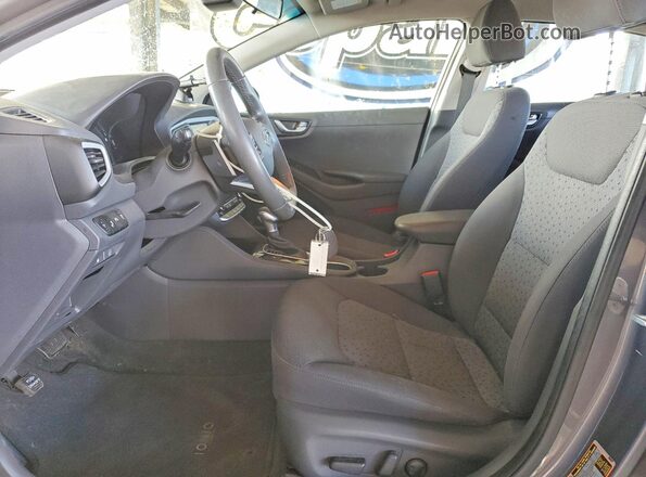 KMHC75LC5JU091185 2018 HYUNDAI IONIQ Charcoal Widok wnętrza z przodu