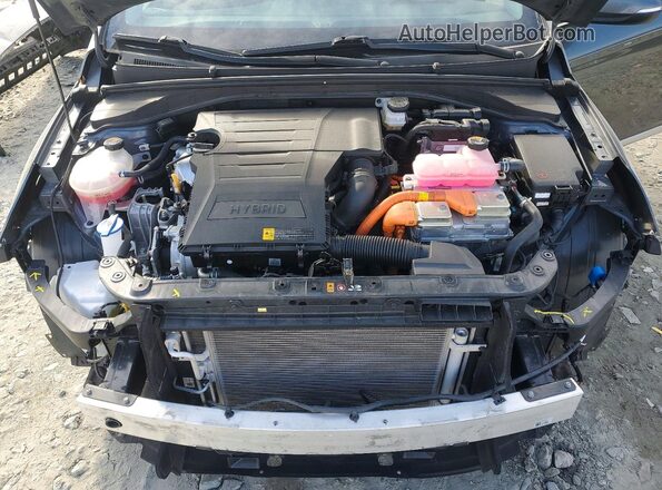 KMHC75LC5NU270610 2022 HYUNDAI IONIQ Charcoal Widok wnętrza z tyłu